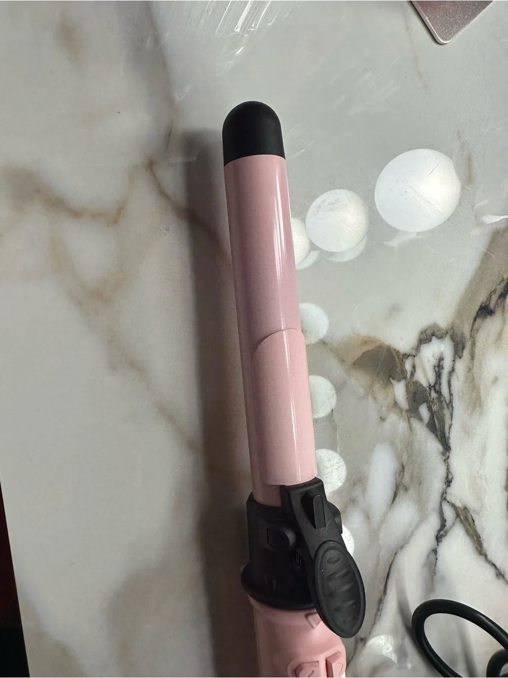 Wavytalk Pink Rotating Curling Wand for Women - Sleek Automatic Hair Curler